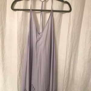 Free People Lavender Sheath Eyelet Dress